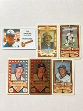 Lot of 6 Brewers Perma-Graphics cards - Yount, Simmons, Fingers