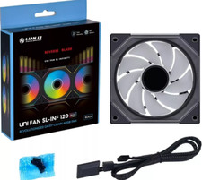 Image of Lian Li UNI FAN SL-INF Reverse Blade Black Single Pack 120 mm RSLIN120-1B