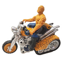 Marvel Toy Biz Fantastic Four 4 THING Bump and Go Rock Cycle w/ Headlight 2005