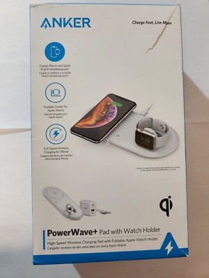 ANKER PowerWave + Pad with Watch Holder for Apple Watch 