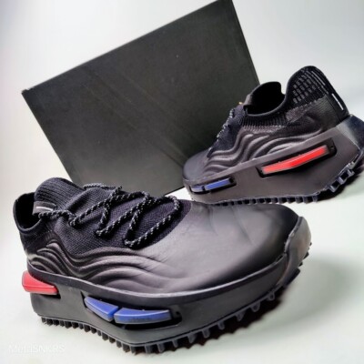 Adidas US 12 Men's Black Red Blue Rare Boost Retro NMD S1 Copa Pack   GZ9797 NIB