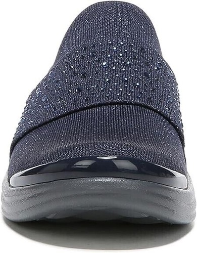 New BZees Women's Pizazz Slip-On Loafer Blue Sparkle Shoes Size 7.5 Wide NIB - Picture 3 of 5