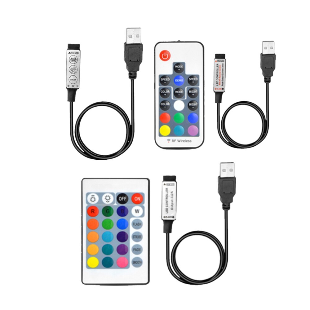 44 tasti Telecomando Wireless IR con Ricevitore per 5050 3528 RGB SMD