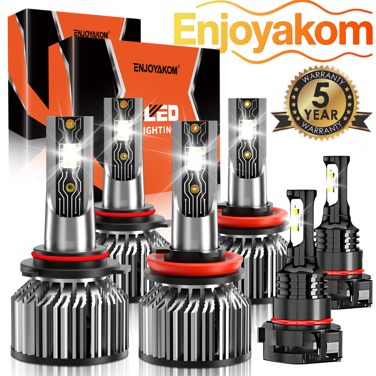 For Chevrolet Suburban 2018-2020 LED Headlight Bulb High Low Beam Fog Lamp 6500K