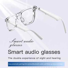 2-IN-1 Wireless Smart Glasses Bluetooth Hands-Free Calling Audio Music Headset