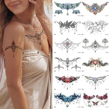 Clavicle Sticker Waterproof Temporary Chest Tattoo Sticker body Chest mandala