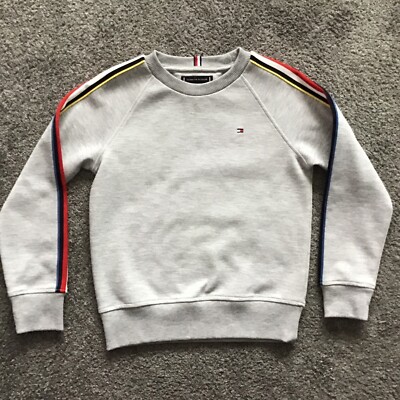 Tommy Hilfiger Boys junior Jumper Size 122 Years Old Grey