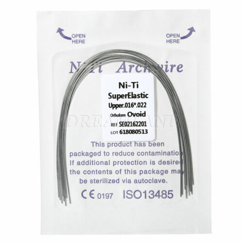 10 Packs Orthodontic Dental Super Elastic Niti Ovoid/Oval Arch Wires Rectangular - Picture 20 of 83