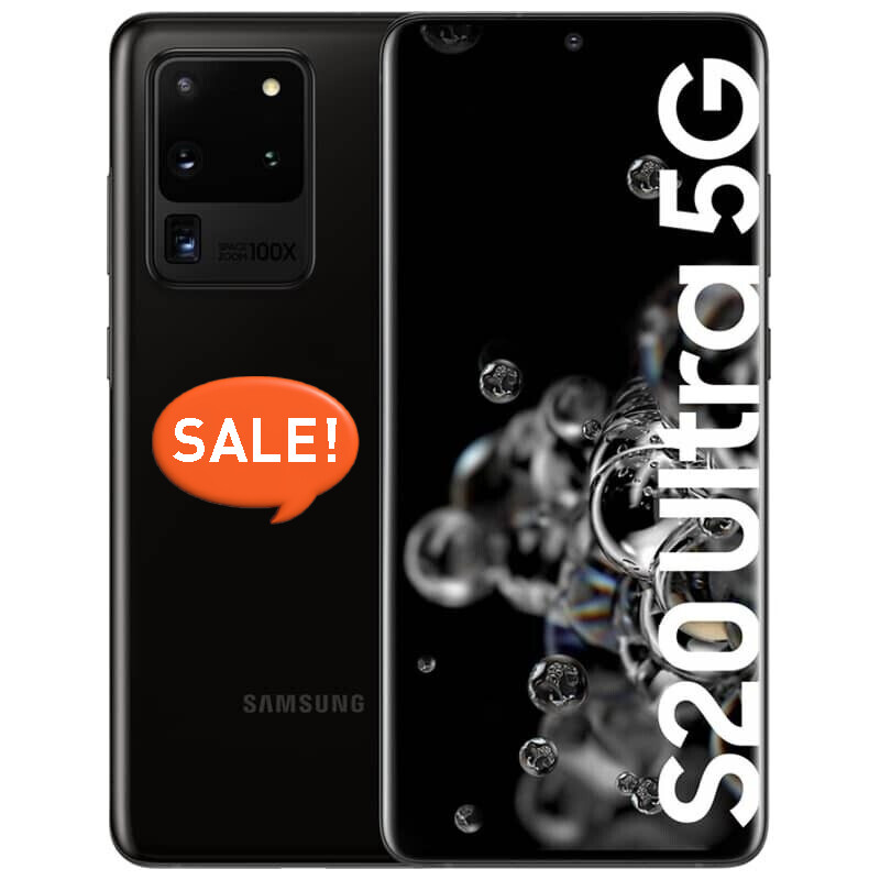 Samsung Galaxy S20 Ultra G988U1 5G 128GB Black Factory Unlocked 