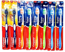 6 Soft 2 Medium Colgate Super Flexi Toothbrushes Superior Clean Random Colors
