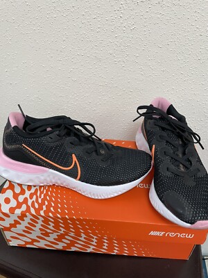 NIKE Women's Renew Run Running Shoes 'Black/Pink/Orange' Size