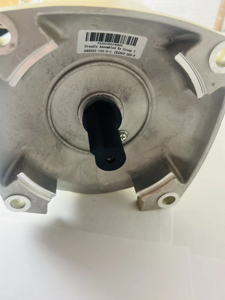 Pentair Whisperflo Almond 2HP Pool Pump Motor Dyneson Solid Replacement(355014S) - Image 4 of 4