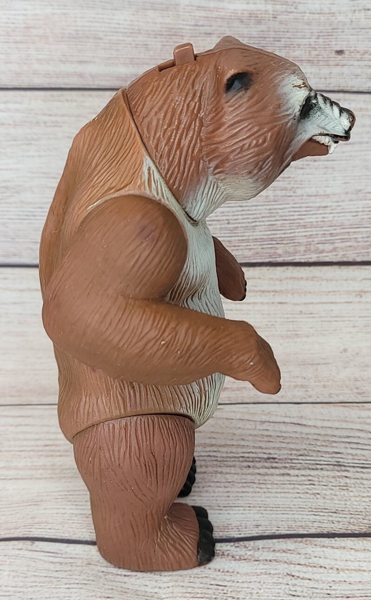 80’s Plastic Grizzly Figure / ベアー くま Vintage Bergen Toy & Novelty Co Grizzly Bear Hard Plastic
