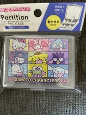 Sanrio Hello Kitty Partition Pill Box Case Kuromi Pochacco Hangyodon BadtzMaru
