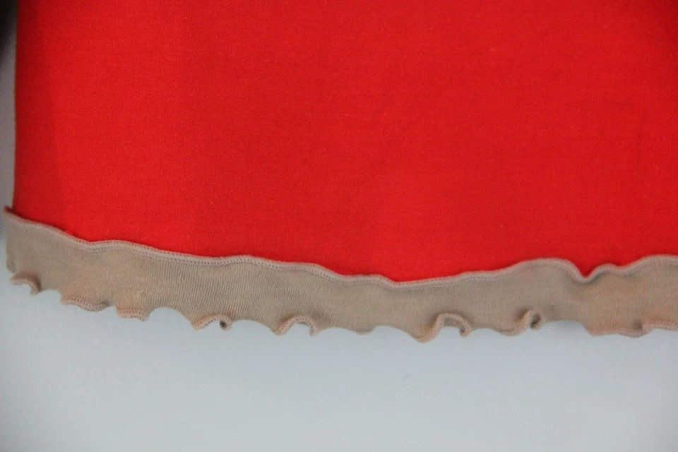 Camisa Top Niñas 5 Boutique Mallory May Rojo Tostado Aplique Nueva Sin Etiquetas Crochet y Botón #50 Foto 4 de 4