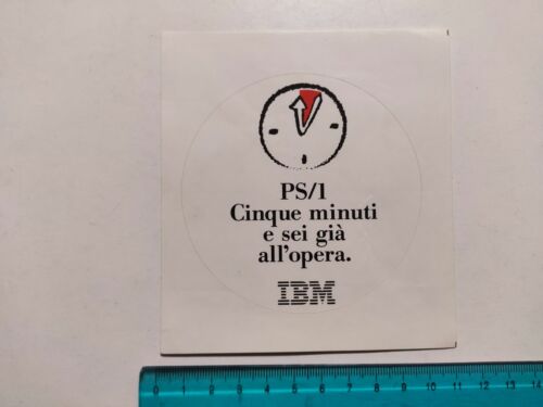 Klebstoff Ps/1 IBM Computer Sticker Autocollant Decal Vintage 80s Original