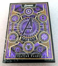 Marvel Avengers Infinity Theory 11 Premium Deck Playing Blue Foil Cards New MIP