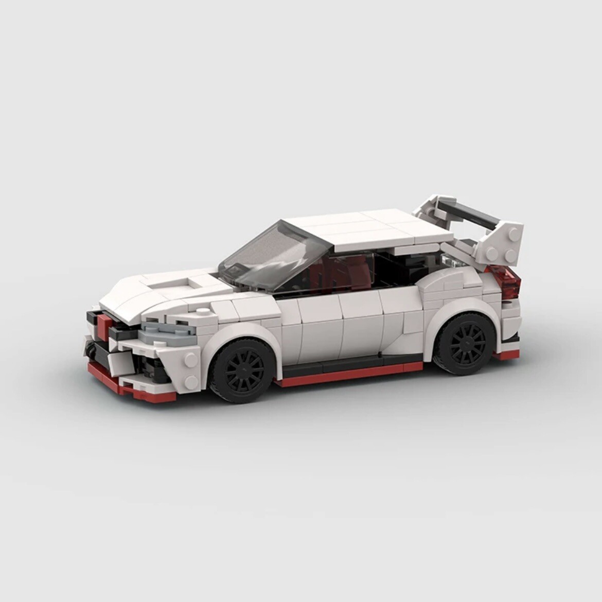 Brick Works White Honda Civic Type R MOC LEGO Building Bricks