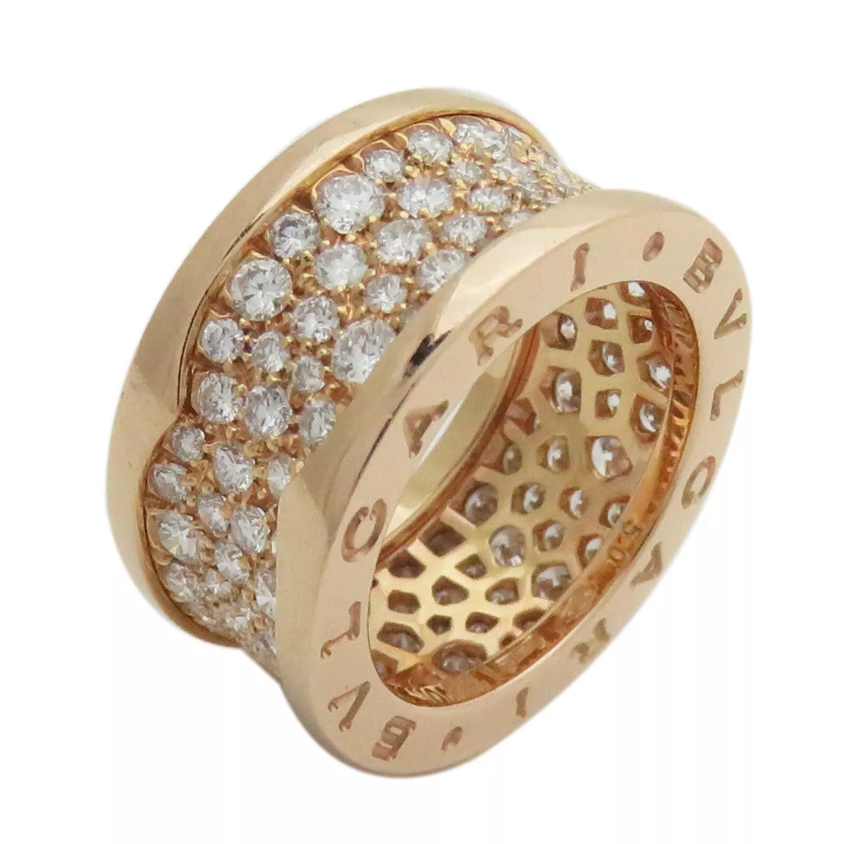 Bvlgari B.Zero1 Three Band Ring in Rose Gold, 50