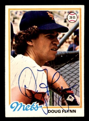1978 Topps Baseball #453 Doug Flynn Signed Autograph (no COA) *e1