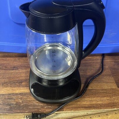 Chefman Precision Elite Electric Liter Glass Kettle with Heating Base 