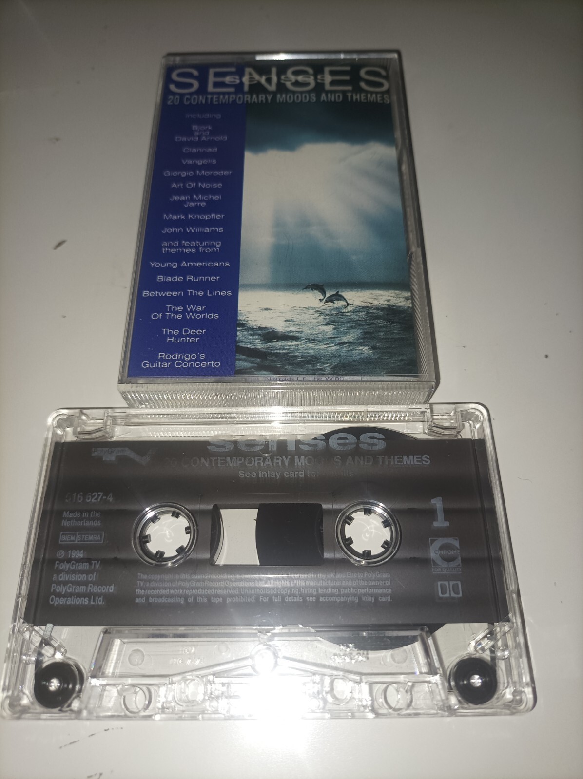 Various ‎Senses 20 Contemporary Moods Themes Cassette Album TESTED