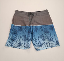 Ocean Current Swim Trunks Mens 38 Blue Gray B...