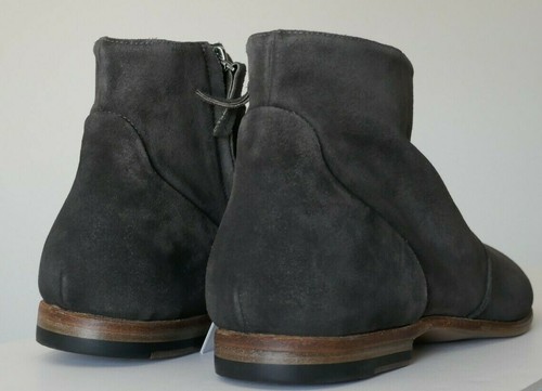 ELEVENTY Suede Zip Ankle BOOTS Size 10 EU 43 NEW w/ Box RARE retro Made in Italy - Picture 12 of 12