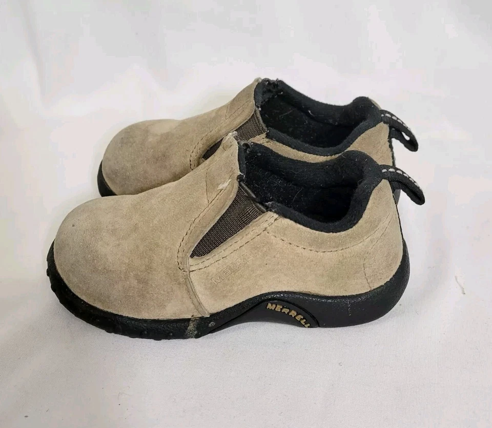 Zapatos Merrell Jungle Moc clásicos de gamuza topo para bebé niño pequeño talla 6,5 Foto 4 de 4