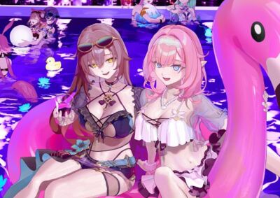 Anime eden houkai 3rd elysia fu hua mobius pardofelis Stitched Gaming Mat Desk