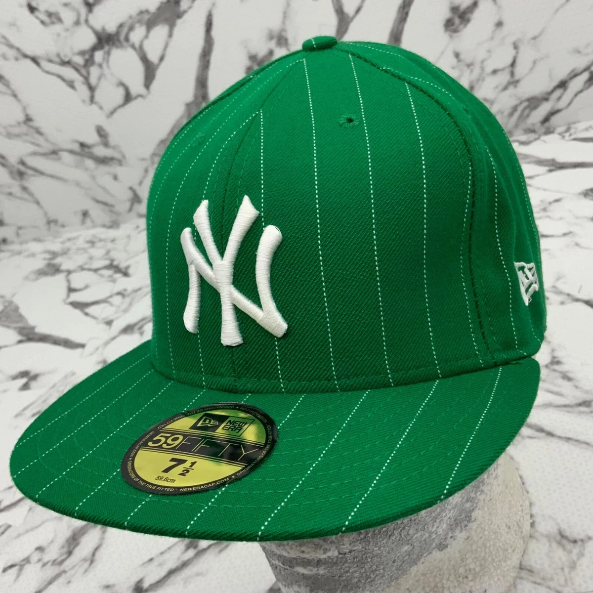 attribuut Leuren Discipline New Era Cap MLB NY Yankees Kelly Green | White Pinstripes 59FIFTY | eBay