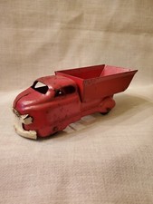 Vintage Wyandotte or Marx Pressed Steel Toy Dump Truck w/Rubber Wheels 1930s