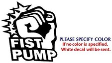 JERSEY SHORE FIST PUMP Graphic Die Cut decal sticker Car Truck Boat Window 22"