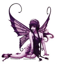 #SEXY #FAIRY #PURPLE FAERIE #FAE VINYL #BumperSticker #tablet #STICKERS/#DECALS 