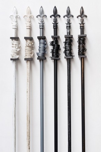 Barra Cortina Hierro Extensible 120-210 160-300 Suporte Anillos Soportes Pared - Imagen 2 de 14
