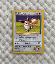 Pokémon TCG 2000 Lt. Surge's Eevee NON HOLO - Pokemon Gym Challenge MINT