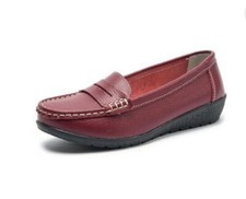Women Lightweight Round Toe Moccasins Walking Casual Slip On Loafers Driving New