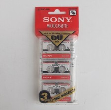Microcassette Sony MC 60 - 3 Nuove Sigillate - 3 Cassette Dittafono GEN