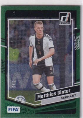 Panini 2023-24 Donruss FIFA Soccer No. 29 Matthias Ginter Green 5/5