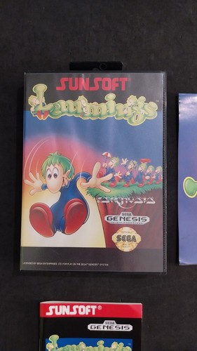LEMMINGS SEGA GENESIS NTSC AMERICANO USATO COMPLETO - Imagen 2 de 10