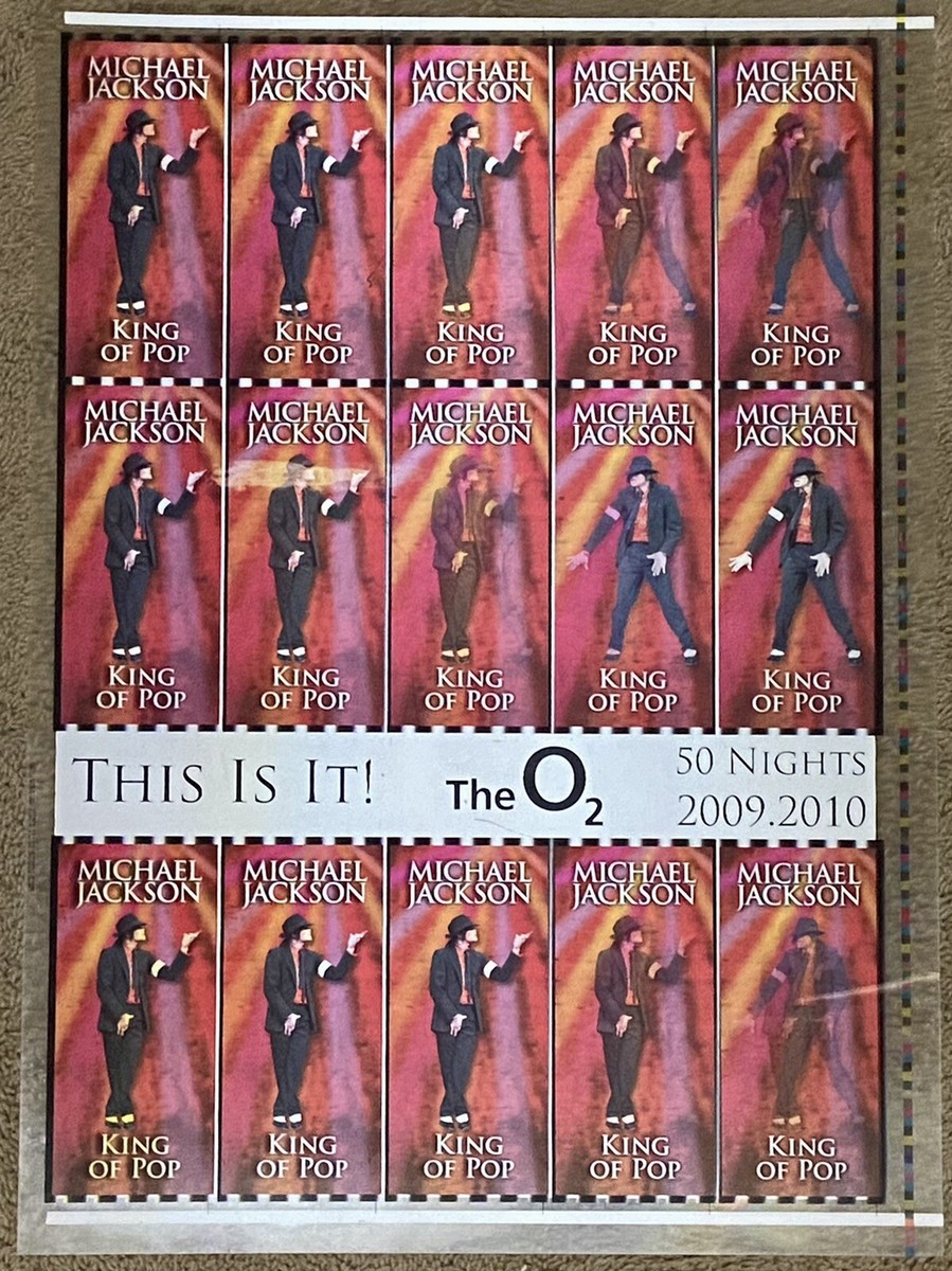 マイケルジャクソン THIS IS IT O2 ARENA 会場用ポスター MICHAEL JACKSON This Is It - London o2 Arena - July 2009