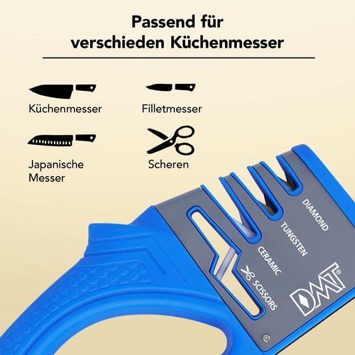 Afilador de cuchillos diamante - tungsteno - cerámica afilador para cuchillos cuchillas tijeras - Imagen 4 de 6