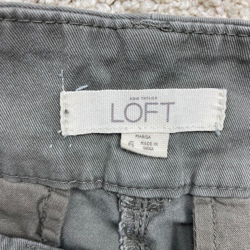 Ann Taylor Loft Slim Chino Pants, Women's 6 (Grey) - Picture 3 of 9