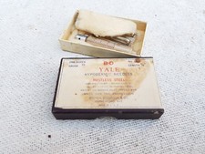 1920er Vintage B D Yale Rostfreier Edelstahl Hypodermie Nadeln Neu USA CB359