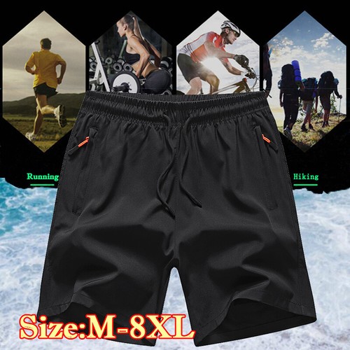 Men's Quick Dry Shorts Breathable Drawstring Elastic Waist Beach Shorts
