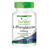 L-Phenylalanin 500 Mg - 90 Kapseln, Hochdosiert, NatüRl. Form, Vegan | Fairvital