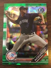 2019 Bowman Draft Sapphire BDC-102 DOMINGO ACEVEDO Yankees Green 38/50