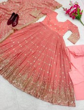 BOLLYWOOD STYLE HEAVY FAUX GEORGETTE GOWN, BOTTOM WITH DUPATTA FOR PARTY