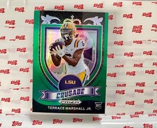 2021 PANINI PRIZM DRAFT PICKS TERRACE MARSHALL JR CRUSADE GREEN PRIZM #180 RC