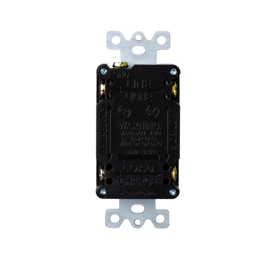 Paquete de 60 salidas de receptáculo GFCI 15A resistentes a manipulaciones, autoprobables con cubiertas Foto 3 de 4